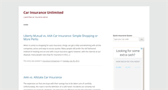Desktop Screenshot of carinsuranceunlimited.com