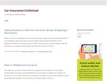 Tablet Screenshot of carinsuranceunlimited.com